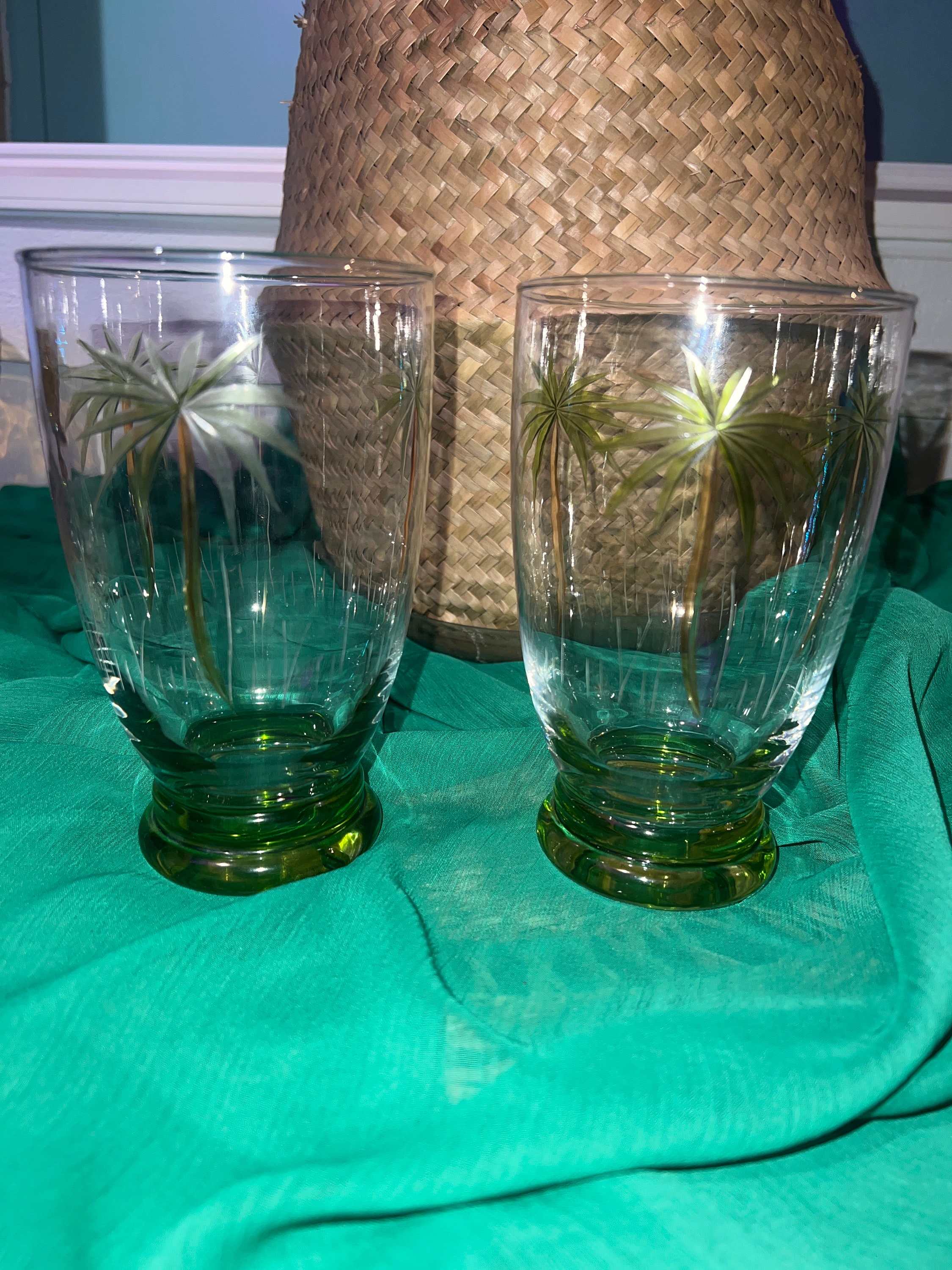 Palm Paradise Interiors Durable and Trendy Glassware - Palmetto Tree Rocks  Drinking Glass, Ideal for Any Event