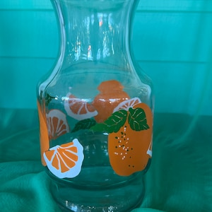 Vintage Boho MidCentury Orange Juice Jar