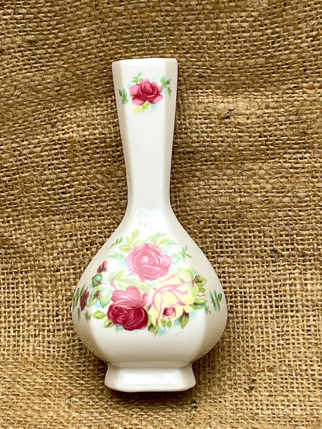 Vintage Little FLORAL BUD VASE Great Gift Add a Flower 5.25” Tall - Etsy