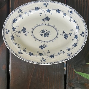 Vintage Royal Doulton and Co Limited China Yorktown Pattern TC1013 Oval Serving Platter