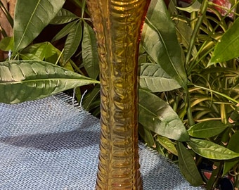 EARLY 1900’s AMBER Glass Vase