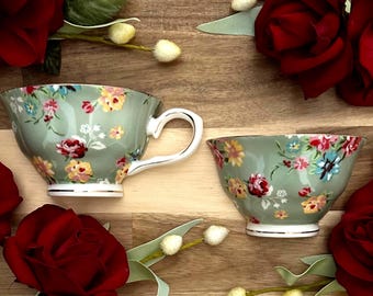 Gracie half cup, succulent holder, half mugs, mosaic pieces, broken dishes, ceramic pieces