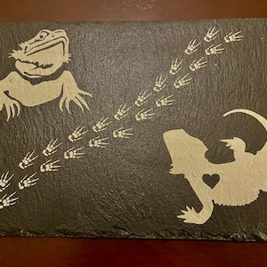 Customized Bearded Dragon/Reptile Slate Basking Board
