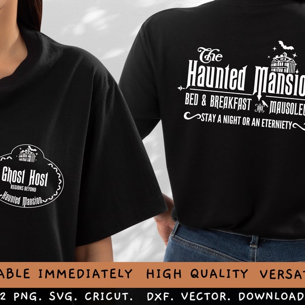 Haunted House Mansion - Foolish Mortal - Halloween - SVG - PNG - JPG- Haunted Png- Halloween Png Svg -