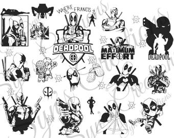 Cartoon 40oz Tumbler Wrap, Cartoon Characters 40 oz Tumbler svg, superhero svg, Superhero 40 oz tumbler wrap, dead, pool