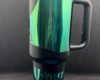 40 oz tumbler defy gravity, wicked, elphaba, witch
