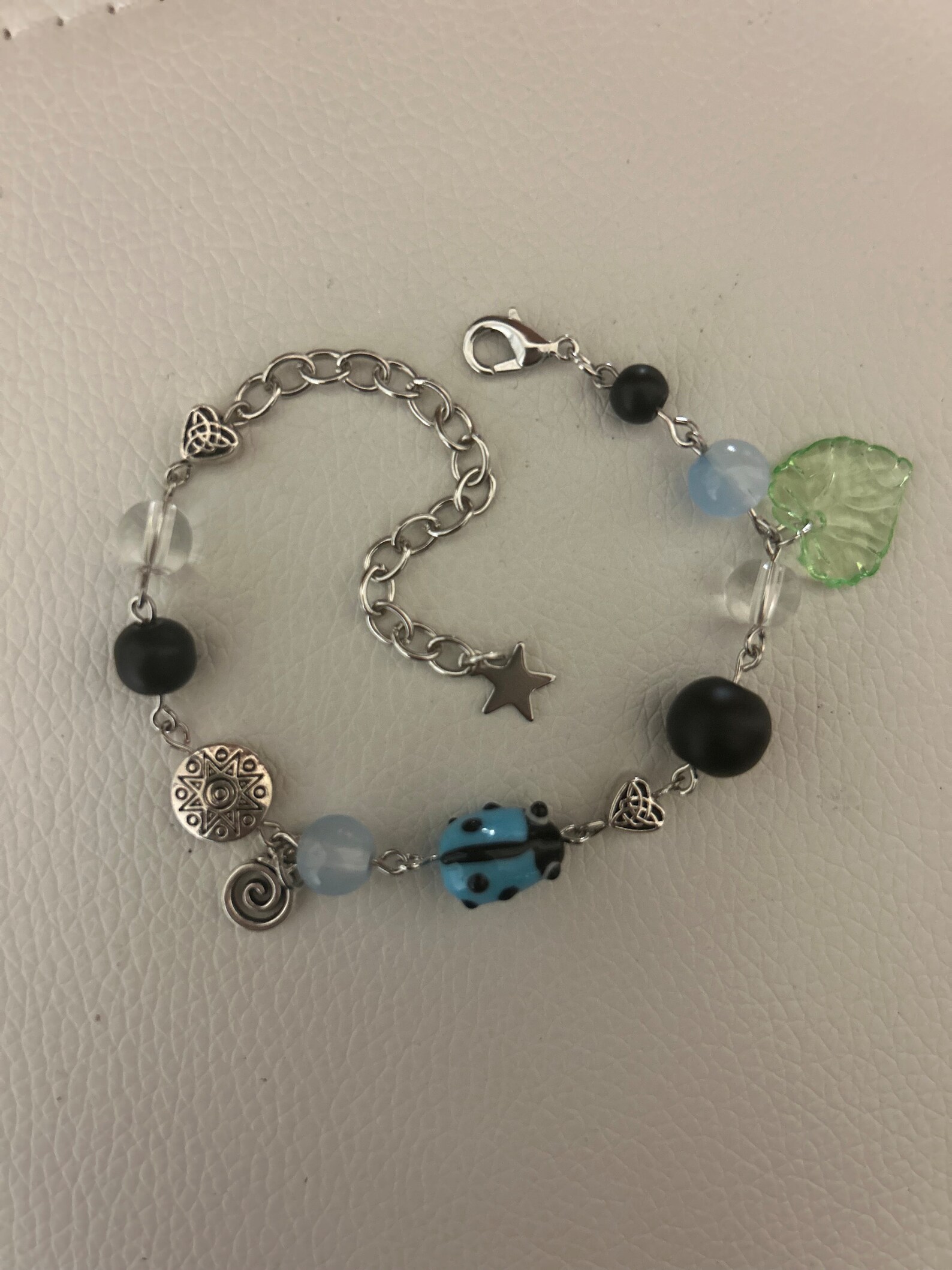 European Love Bug Charm Bead Spacer For Snake Chain Bracelets - Fits Pandora, Chamilia 13 thumbnail image