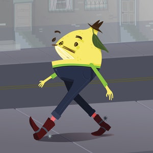Digital Download Lemon Man Character