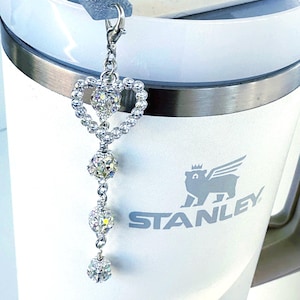 Tumblr Cup Straw Charm, Tumbler Accessories, Crystal Beaded Accessories, Keychain, Handbag, Backpack Accessory 2. Bling