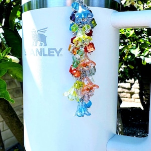 Stanley Cup Accessory/ Stanley Straw Flowers Charms/ Tumbler Charm/ Fun Gifts