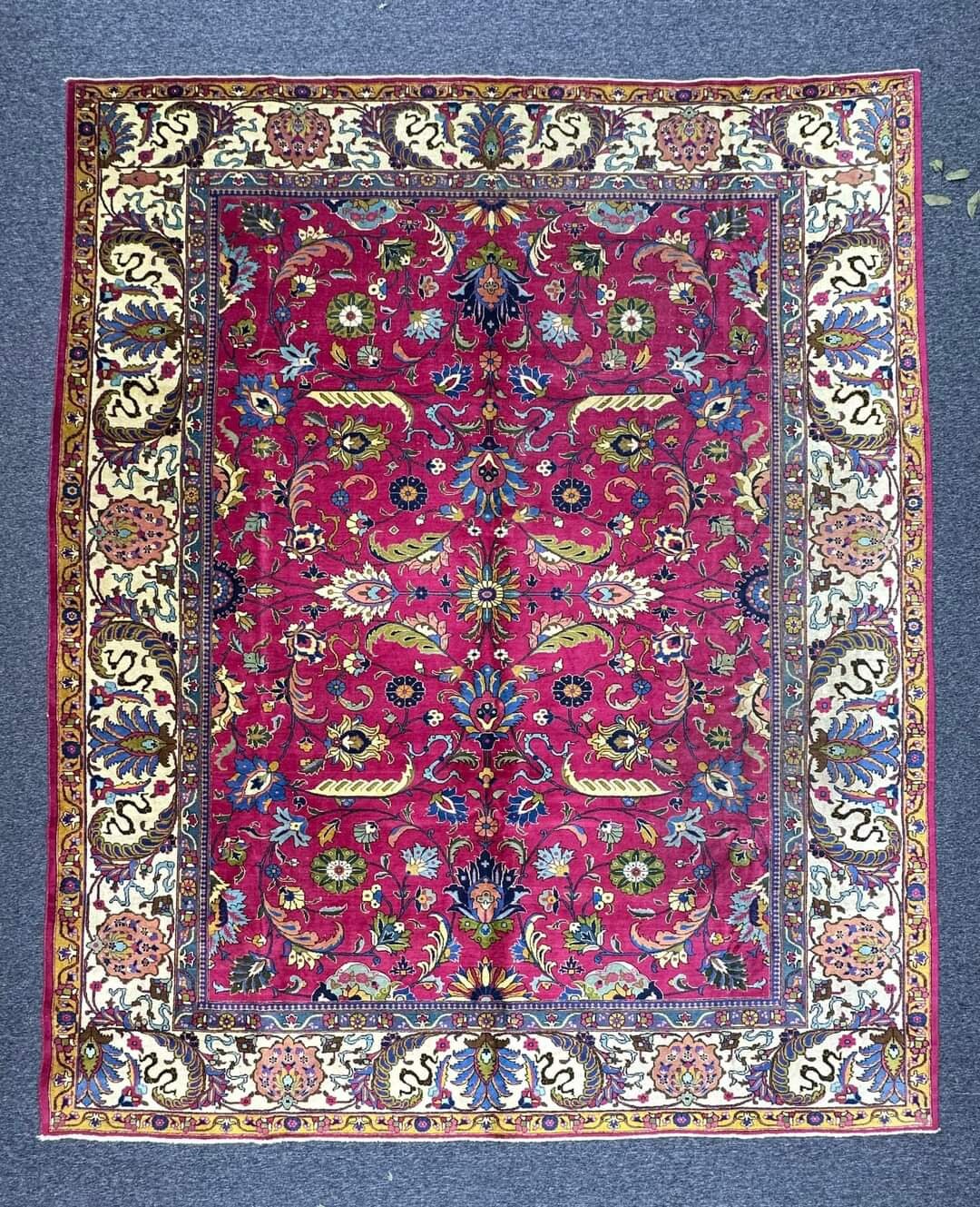 Magenta Color Oushak Rug, Dark Pink and Ivory Oushak Rug, Modern 8x10 ...