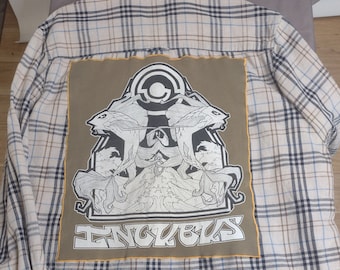 Camisa de franela de la banda Incubus / Franela Battle / Fabricada en Asheville, Carolina del Norte / Única / Lista para enviar / Regalo para amantes de la música