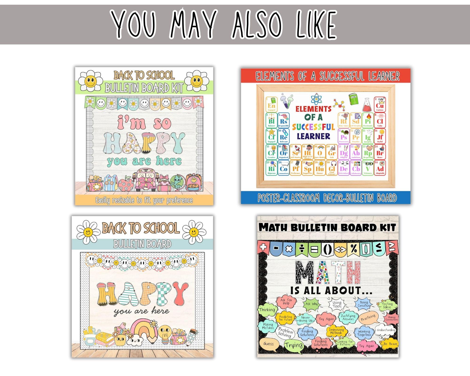Back to School Bulletin Board Kit | Football Classroom Decor ...