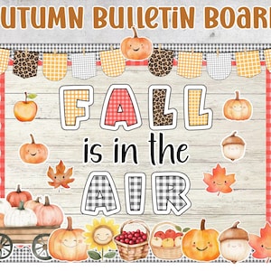 Fall Bulletin Board | Autumn Pumpkin Door Decor | September Classroom Display