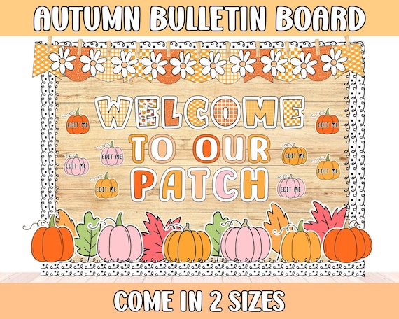 Fall Bulletin Board Kit | Welcome to Our Patch | Autumn & Pumpkin Classroom