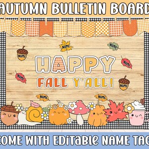 Fall Bulletin Board Kit | Back to School Classroom Decor | September Autumn Idea