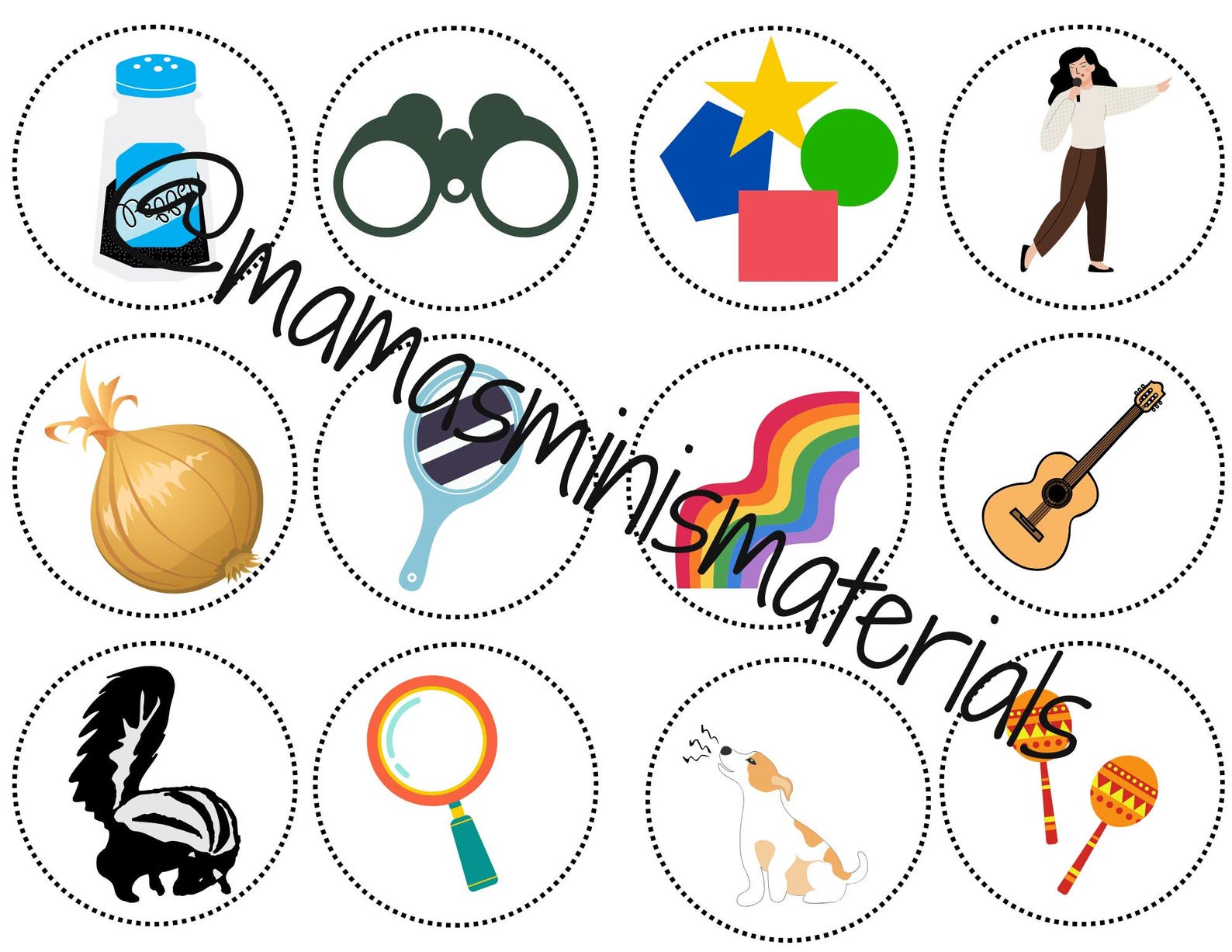 Five Senses Sorting Mat, Preschool Learning Activity (digital Printable ...