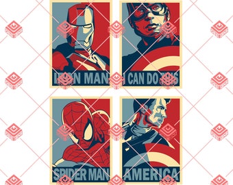 The Avengers Posters jpg, eps, svg, digital file