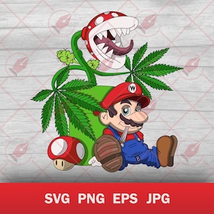 Mario BrosDrugget | Digitale Datei Set | svg, eps, png, jpg | für Cricut, Silhouette und mehr | Kunstvolle Vektorgrafik für Fans und Handwerker