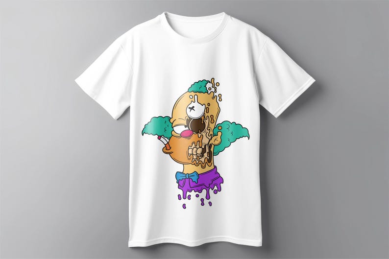 Creepy Krusty the Clown Vector Art (svg eps png jpg Digital Files) image 6