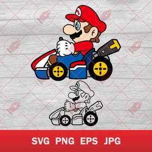 Mario Kart Design: Vector Art Graphics (Digital File Set)