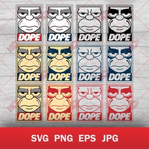 DOPE - The Simpsons Vector Graphics (Digital File Set)