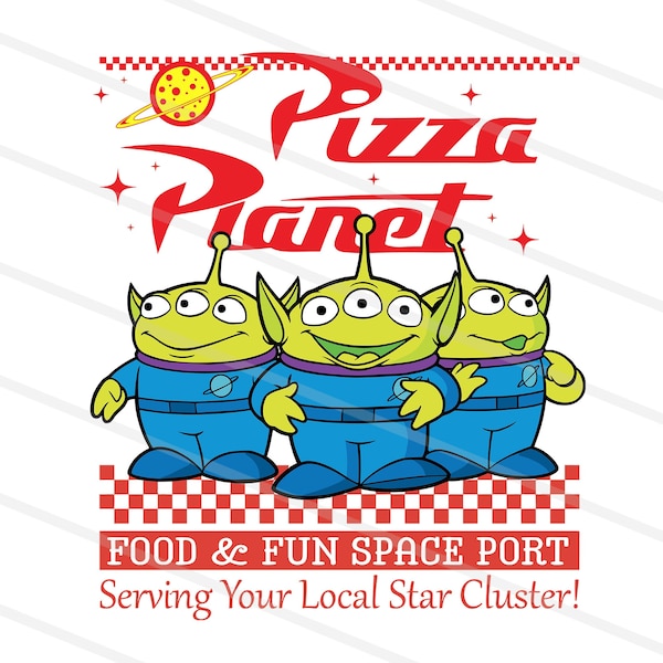 Pizza Planet Png, Pizza Planet Svg, Aliens Svg Png, Foods and Drinks Svg, Pizza Box Party Svg Png, Pizza Restaurant Svg, Digital Download