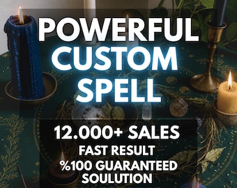 Powerful Custom Spell | Fully Personalized Magic Ritual | Deep Energetic Scan Included | Sacred Soul Alignment | Focus Your Chosen Intention