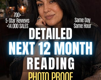 12-Month Psychic Reading | Month-by-Month Love, Career and Life Forecast | Year Ahead Tarot Predictions & Guidance | Real Spread Photos