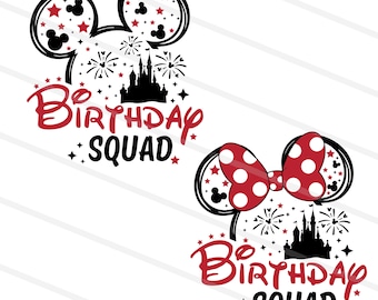 Paquete de SVG para grupo de cumpleaños, SVG de feliz cumpleaños, SVG de vacaciones familiares, Modo vacaciones, SVG de Reino Mágico