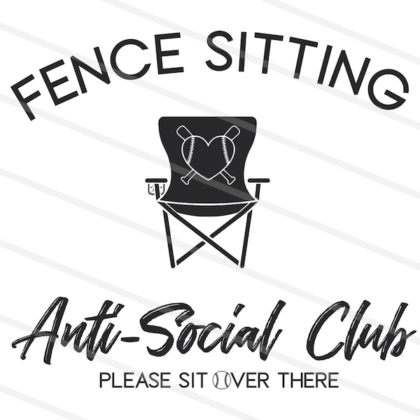 fence sitting anti social baseball png softball png/svg, Baseball game day, Baseball mama png