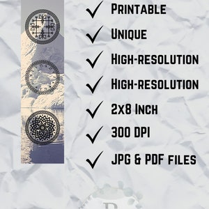 Viking Themed Bookmarks Printable Bookmarks Valhalla Ragnarok Digital ...