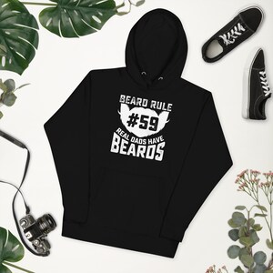 Beard Rule 59 Real Dads Have Beards Hoodie, Beard Enthusiast Sweatshirt, Funny Beard Quote Pullover, Beard Lover Hoodie, Beard Pride