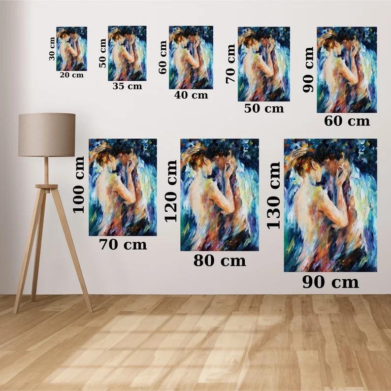 Colorful Umbrella Girl, Silhouette Canvas Art, Street Art Style, Wall Art Canvas Design, Ready to Hang Decoration