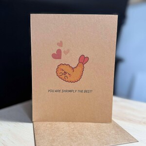 Tarjetas de felicitación divertidas "Eres el mejor" - Impresas en papel Kraft con sobre Kraft - Tarjeta simple/minimalista para cumpleaños/aniversario
