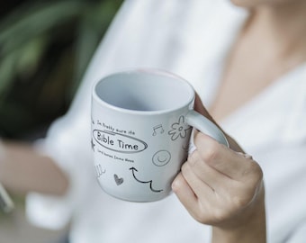 Bibelzeit| Christliches Geschenk, Jesus Becher, Schriftbecher, Christliche Becher, Kaffeetasse, Religiöse Becher