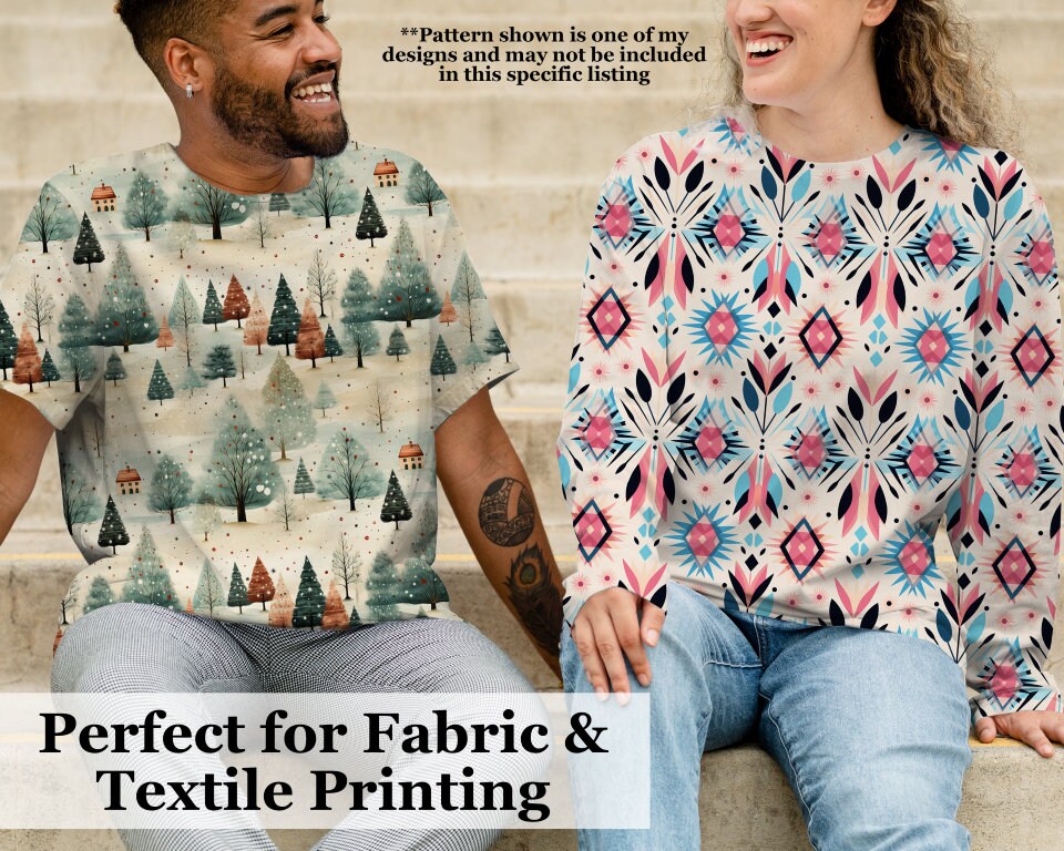 Mushroom Seamless Pattern Digital Print for Digital Paper and Print on