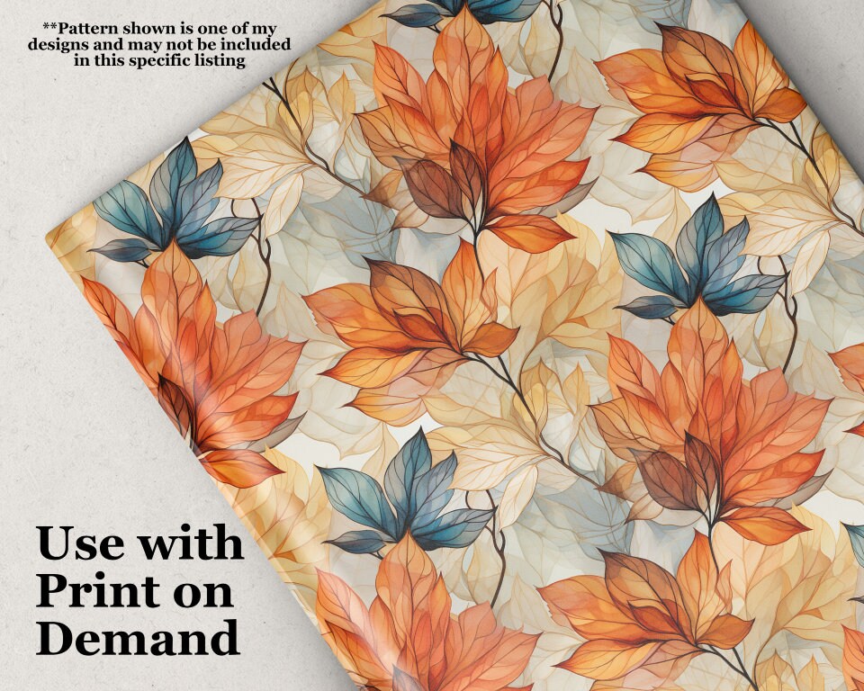 Mushroom Seamless Pattern Digital Print for Digital Paper and Print on