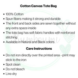 Purple Wildflower Cotton Canvas Tote Bag with Butterflies Pretty Dainty Flower Bag image 4