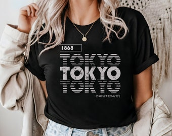 Tokyo Japan Shirt, Japanese Graphic Tee Japan Style Tshirt Japanese Street Shirt Japanese Streetwear Anime Shirt Vintage Japon T-shirt Gift
