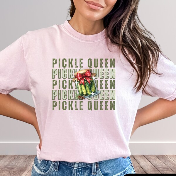 Pickle Girl Comfort Colors Shirt Dill Pickle Tshirt Women Vintage Pickle Jar Design Tee Viral Pickle T-Shirt Cotton Pickle Lover Foodie Gift