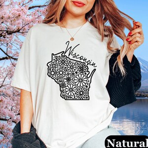 Wisconsin State Shirt, Wisconsin T-shirt WI Shirt Midwest T Shirt Wisconsin Tee College Apparel Wisconsin Gifts United States Name Shirt Top