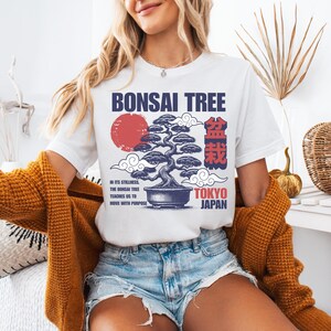 Vintage Bonsai Tree Shirt, Tokyo Japan Shirt Bonsai Shirt Land of the Rising Sun Japan T Shirt Japan Style Tshirt Japanese Graphic Tee Gift