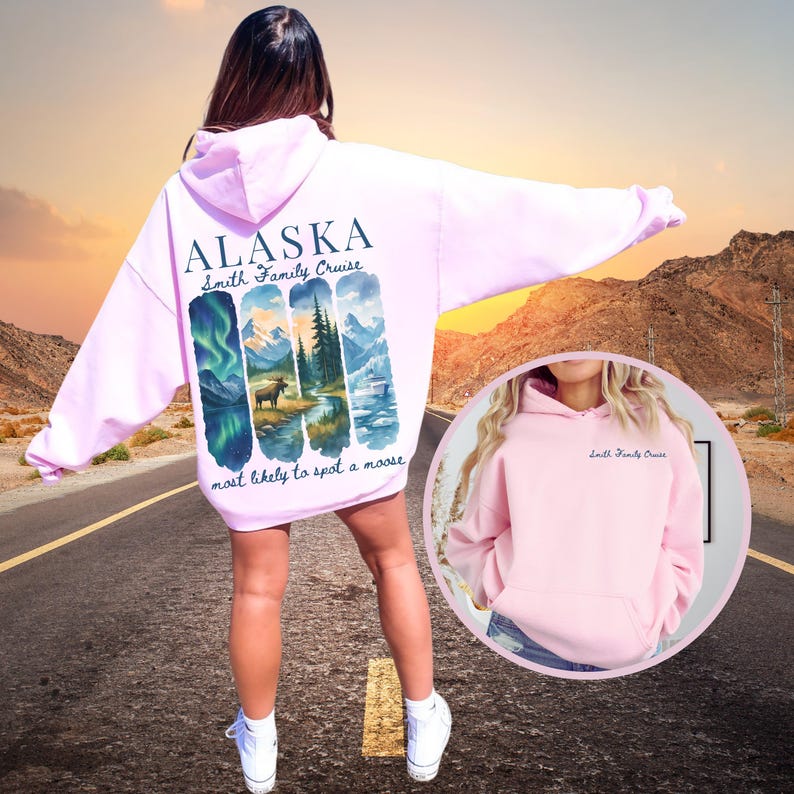 Personalized Alaska Cruise Hoodie 2026, Custom Alaskan Cruise Family ...