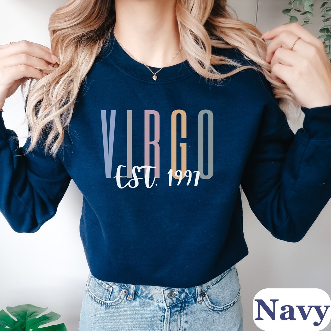 Personalized Virgo Sweatshirt Customized Virgo Horoscope Sweatshirt