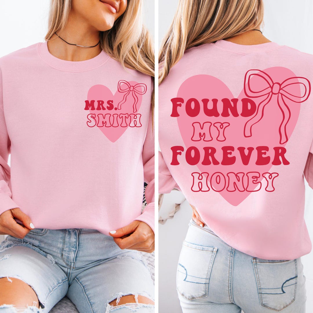 Personalized Mrs Sweater, Custom New Mrs Shirt, Retro Custom Bride Last ...