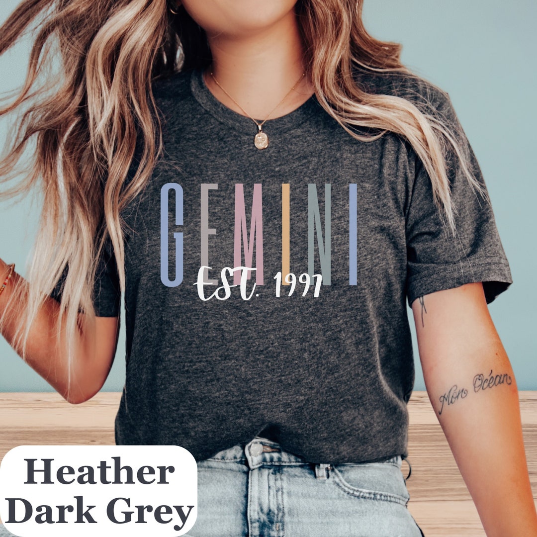 Personalized Gemini Zodiac Shirt Customized Gemini Tshirt Custom Gemini ...