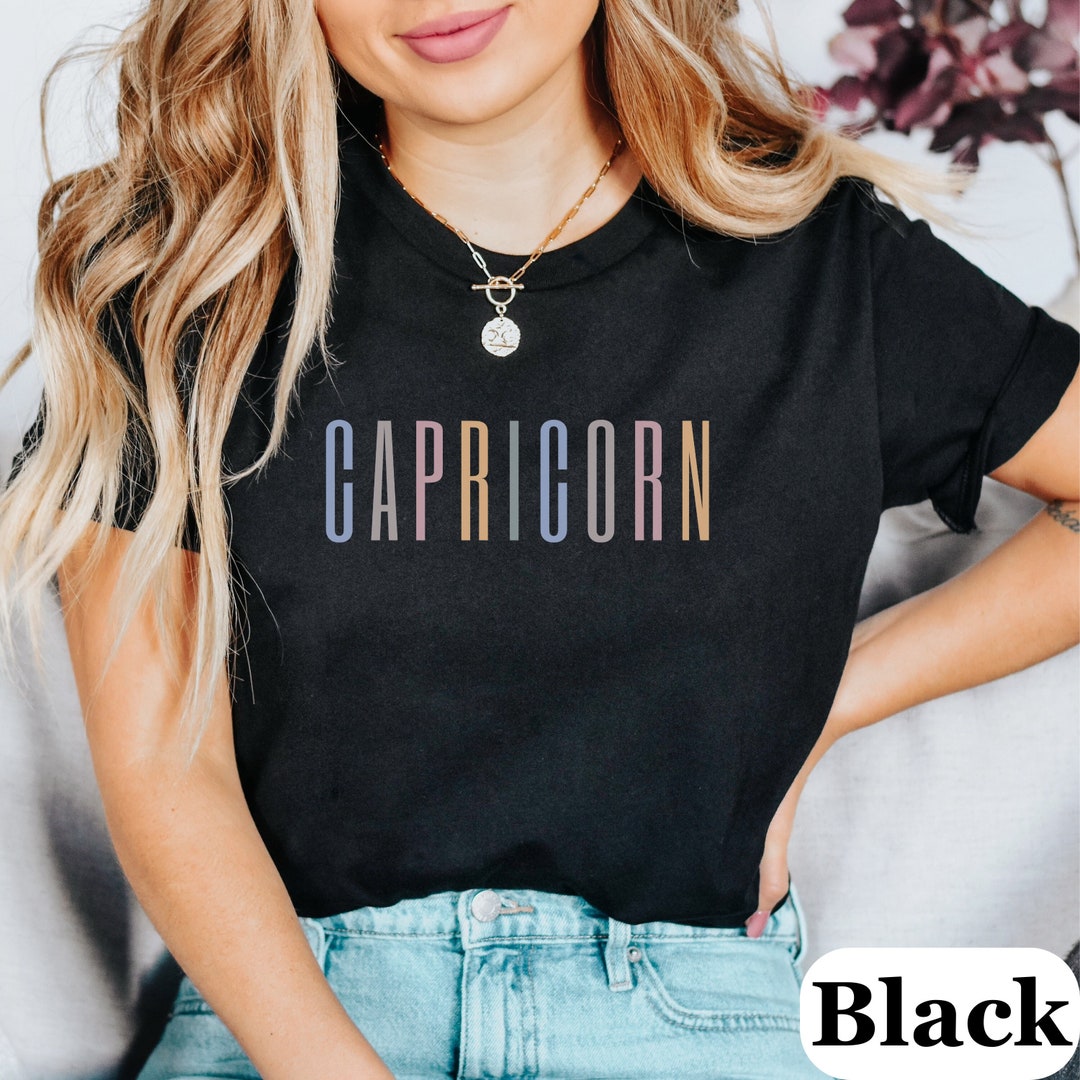 Trendy Capricorn Horoscope Zodiac Shirt Astrology Star Sign T Shirt ...