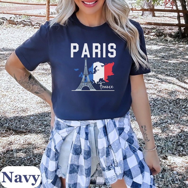 Paris France Shirt Paris Shirt Eiffel Tower T-shirt French Tshirt Paris ...