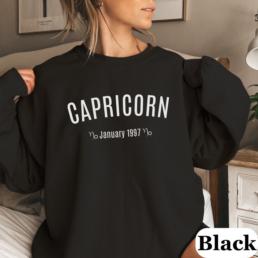 Personalized Capricorn Zodiac Sweatshirt Customized Horoscope Sign